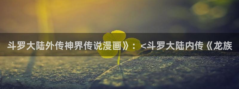 yy漫画免费漫画登录在线看：斗罗大陆外传神界传说漫画》：<斗罗大陆内传《龙族