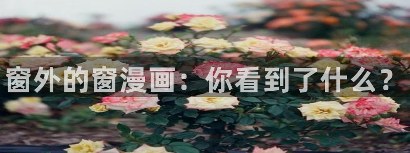 羞羞汗汗歪歪yy漫画：窗外的窗漫画：你看到了什么？